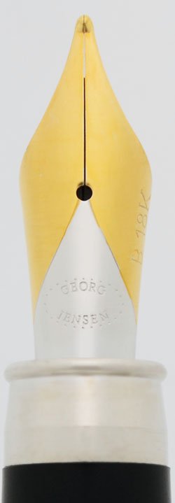 Georg Jensen Fountain Pen - Sterling w Lacquer, 18K Nib (New in